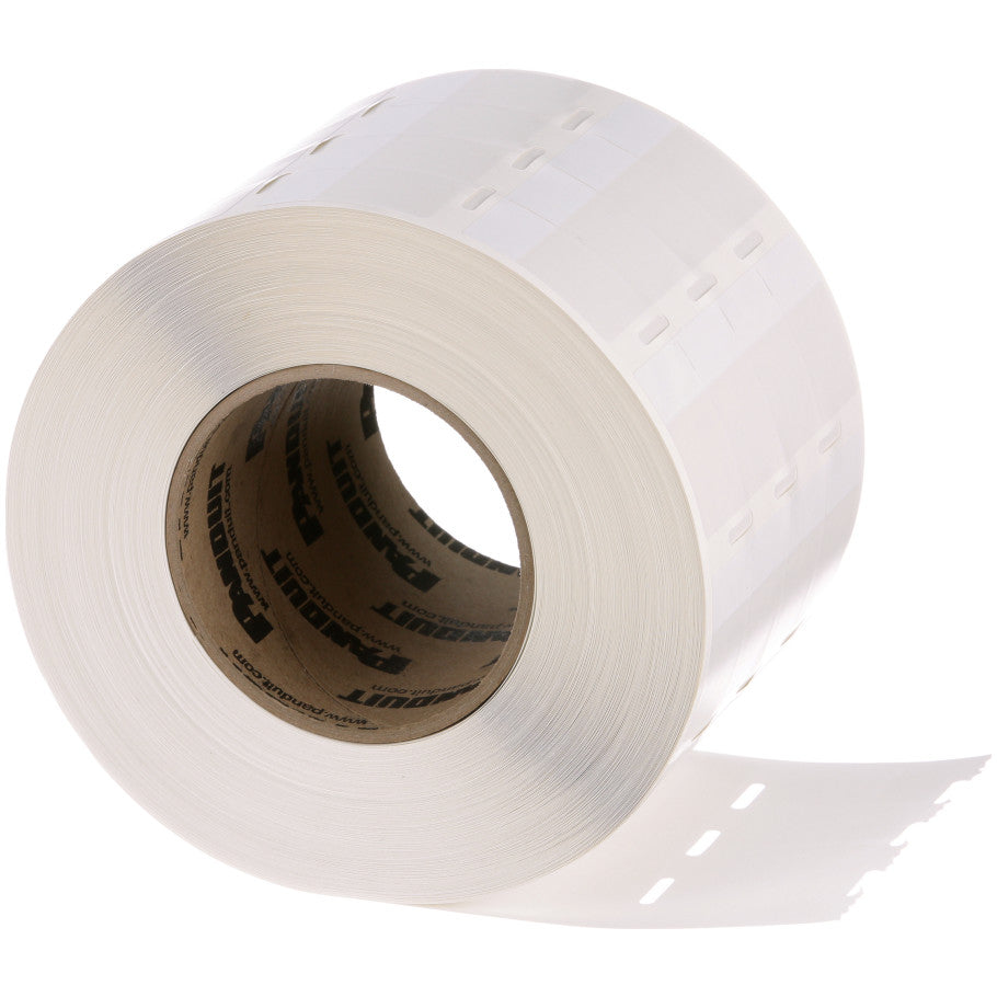 S050X150VATY Self-Lam, Vinyl, White, 5000 Lbls, TT, 1.5"x0.5", 0.5" PO H