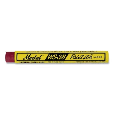 WS Paintstik Marker, 3/8 in x 4.25 in L, Red