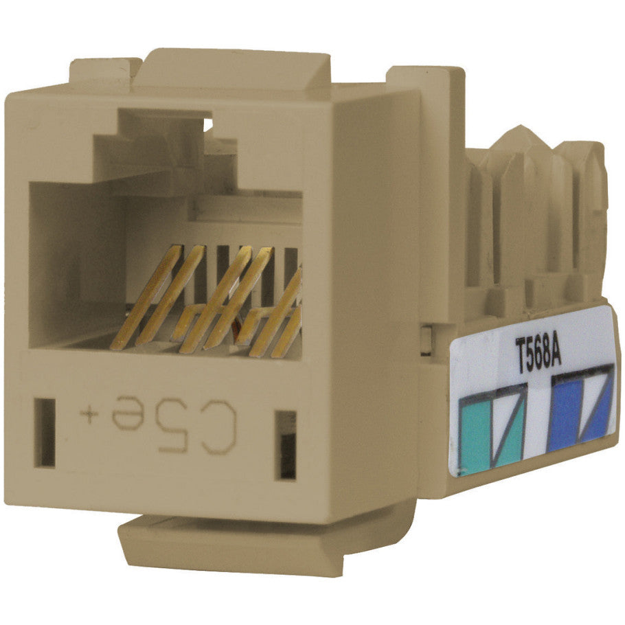 Xcelerator Cat 5e Keystone Jack, Electric Ivory