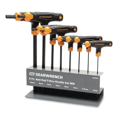 Ball End T-Handle Hex Key Set, Standard, T-Handle