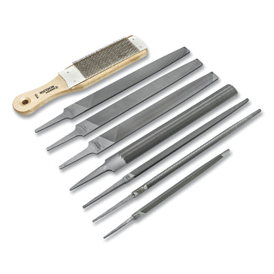 8-Pc Machinist File Set, 7 in, 10 in
