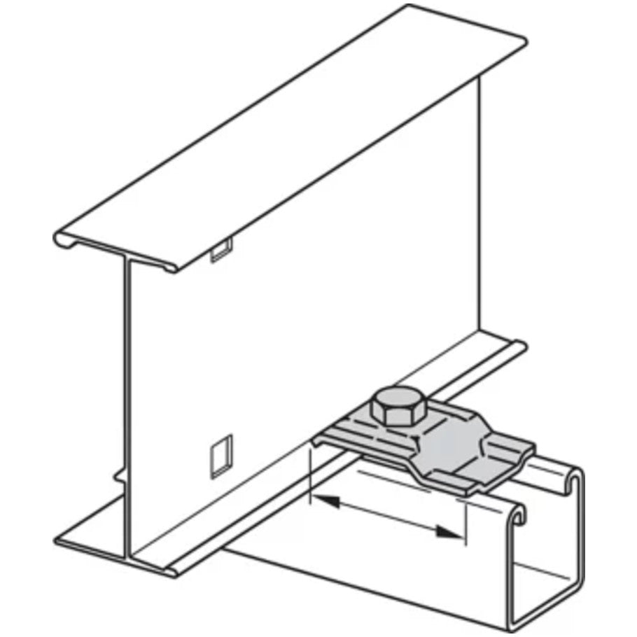 Cable Tray Clamp/Guide with Hardware