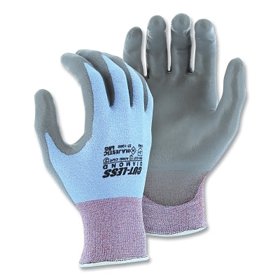 Cut-Less Dyneema Diamond Gloves, Medium, Blue with Gray Coating