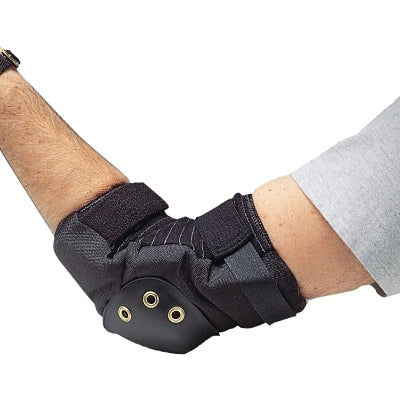 Deluxe Elbow Pads, One size, Nylon/ABS, Black