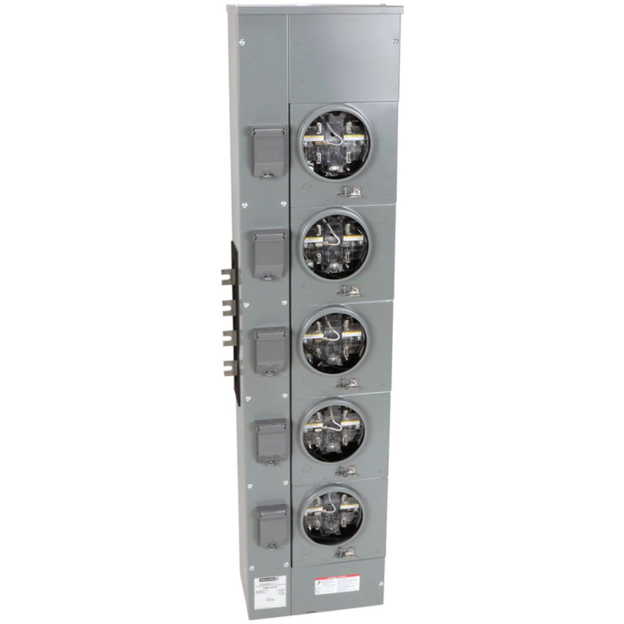 Meter Center Branch Unit, 10 kA, 125A, 208Y/120V ac, 4-Phase, 4-Wire, Surface Mount, 65 H x 15.38 W x 8.95 D in.
