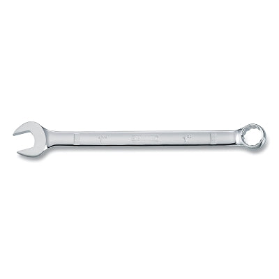 Combination Wrench, 1 in, 13-1/2 in OAL, 12-point, Full Polish Chrome