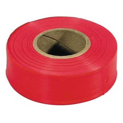 Flagging Tape, 1-3/16 in x 300 ft, Red