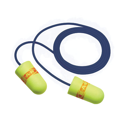 3M 311-4109 E-A-Rsoft SuperFit Metal Detectable Corded Earplug, Foam, 32 dB, Red/Yellow