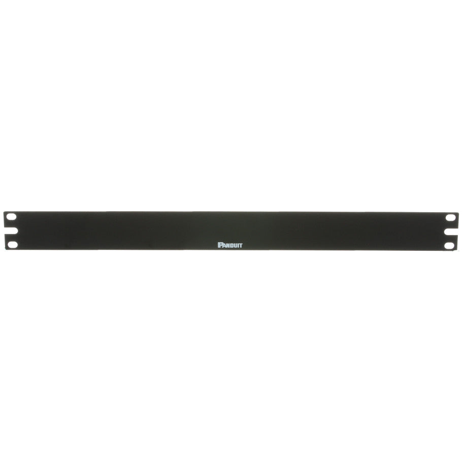 Horizontal Flat Rack Filler Panel, CRS, Black, 1 RU