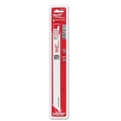 SAWZALL Standard Metal Cutting Blade, 9 in L, 18 TPI, For Rigid Conduit/Strut, 5 EA/PKG