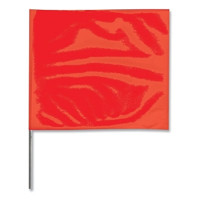 Stake Flag, 4 in x 5 in, 21 in H, Red