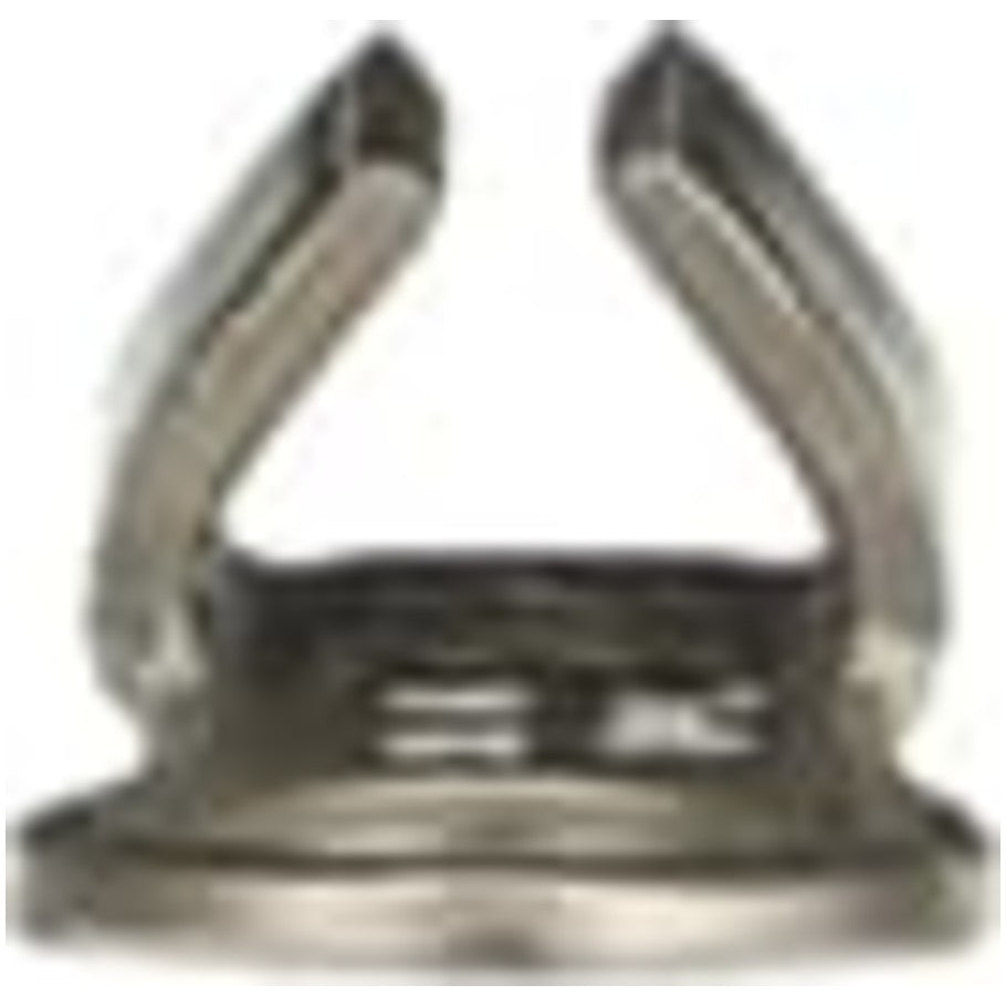 Non-Insulated High-Temperature Ring Terminal, Length .66 Inches, Width .31 Inches, Bolt Hole  10, Wire Range  12- 10 AWG