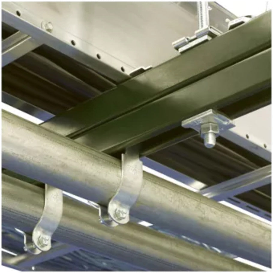 Eaton B-Line series strut back-to-back welded channel, 0.81" H x 10 ft. L x 1.62" W, Steel, Galvanized, SHA, 12 ga.