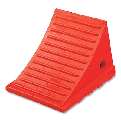 General Purpose Utility Wheel Chock, 30000 lb Load Capacity, 27 in to 35 in Tires, Orange
