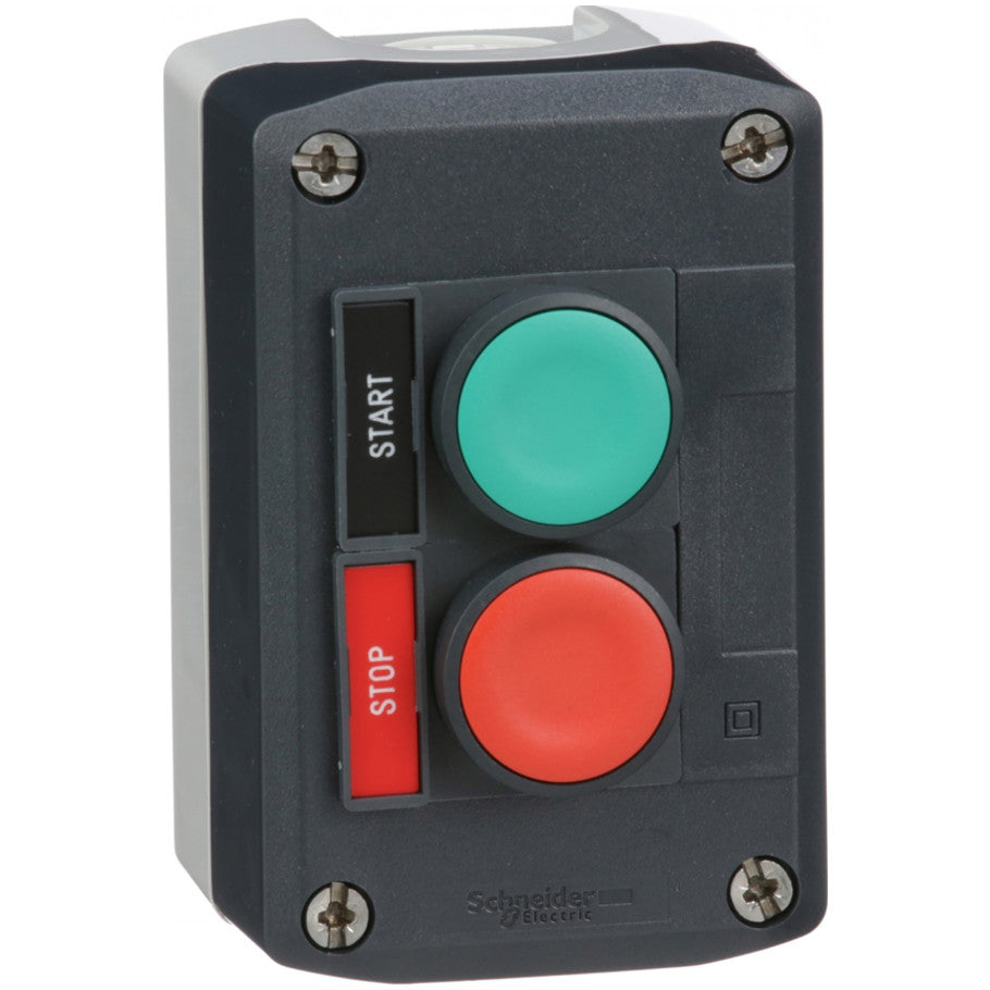 Polycarbonate Flush Black/Red Start/Stop Function Control Station