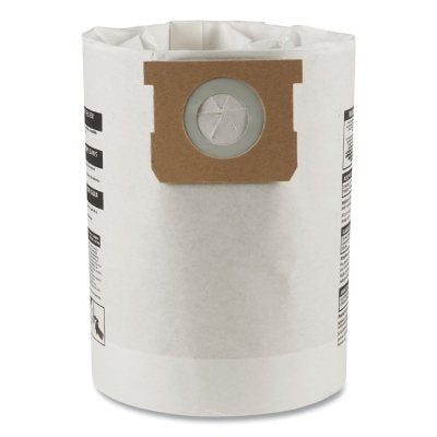 Disposable Dry Pick-Up Filter Bag, For Shop-Vac Type E Shop Vacuums, Paper