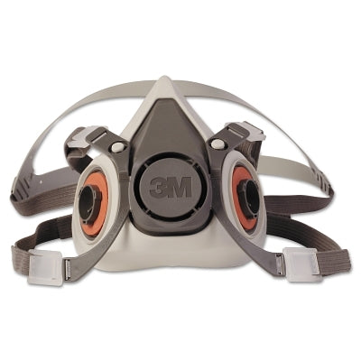3M 6100 Half Facepiece Reusable Respirator 6000 Series, Small, Resist Gases, Vapors, Particulates, Adjustable Strap, TPE