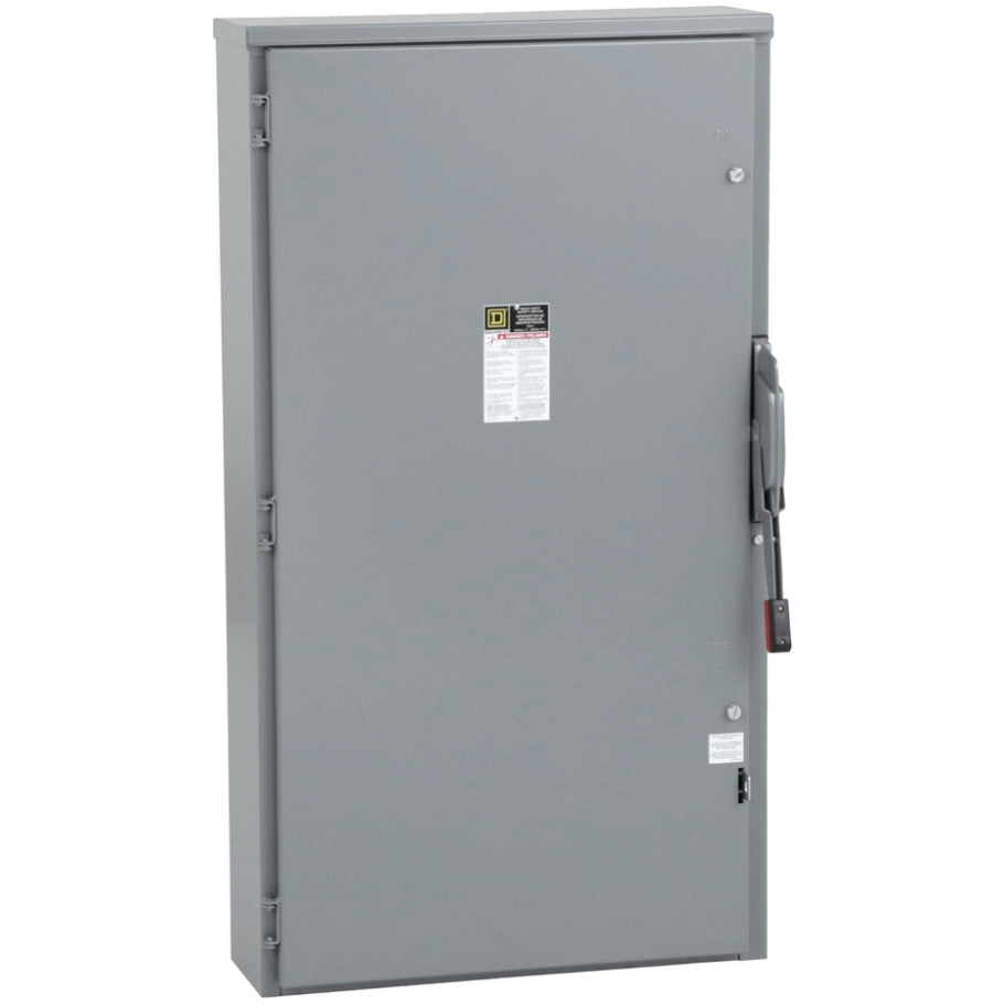 Heavy Duty Disconnects, Fusible, 400 A, 240 V, 250 V, 3-Pole, NEMA 3R, Surface
