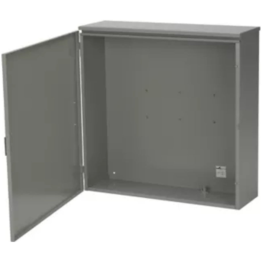 NEMA 3R Steel 36 W x 48 H x 11 in. D Hinged-Cover Current Transformer Cabinet With ANSI 61 Gray Acrylic Electrocoat Finish