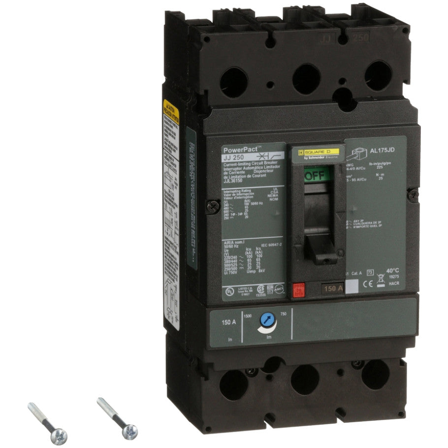 Molded Case Circuit Breaker, 600V 150A,150 A,150 A,750...1500 A,20 kA 250 V DC-65 kA 480 V AC-100 kA 240 V AC
