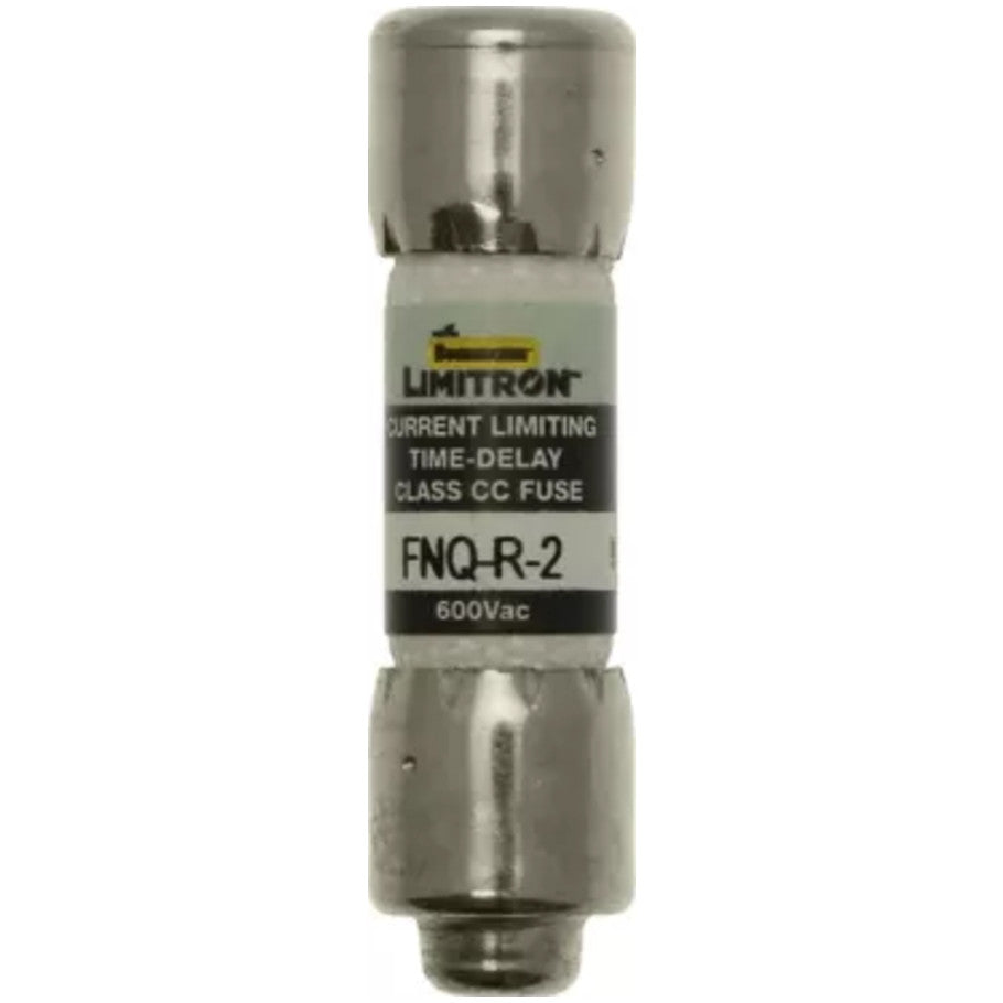 Limitron FNQ-R Series Class CC Time Delay Fuse, Rejection-Type, Current-Limiting, 2A, 600V