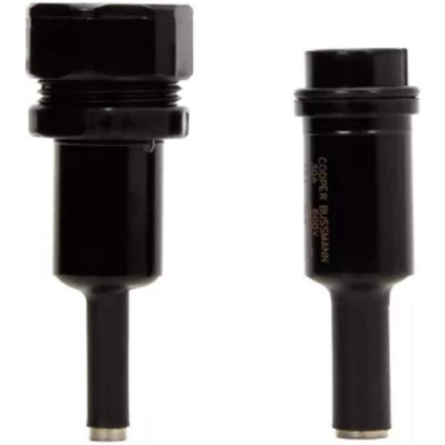 HEB Series, Fuse Holder, 30A, 600V, 1-Pole, Black, 2 L x 1 H x 1 in. W