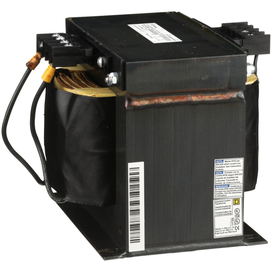 Type T Industrial Control Transformer, 1-Phase, 240x480V Primary, 120V Secondary, 2000VA