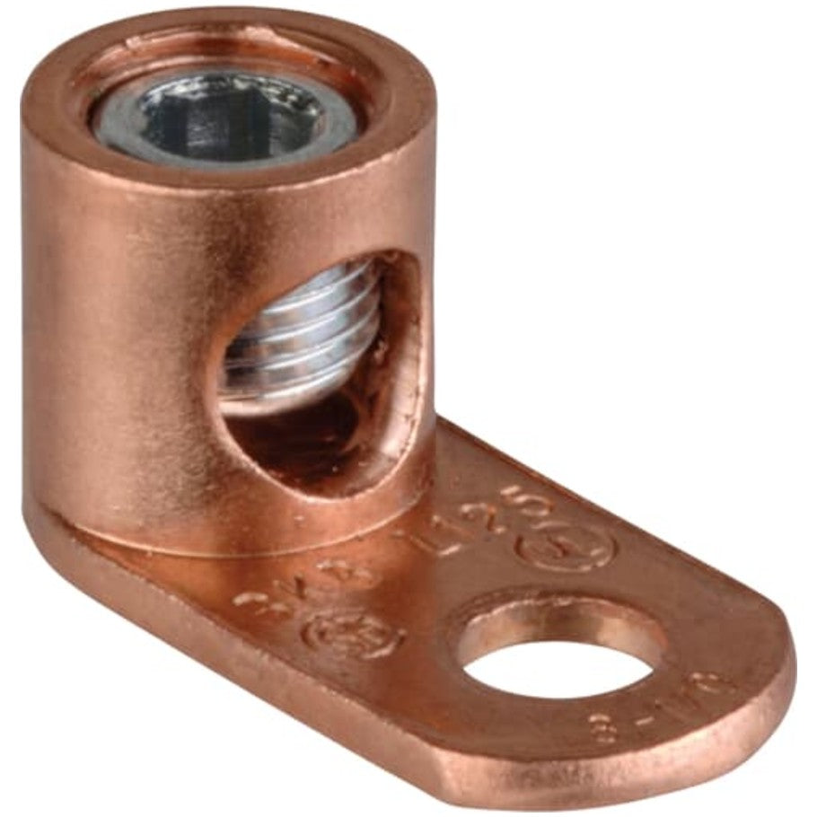 Blackburn One-Hole Mount Single Conductor Copper Mechanical Connector, 1/0 str. to 8 sol