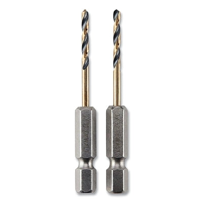 Black and Gold Impact Ready Drill Bit, 3/32 in dia, 135 Split Point Tip, 2-3/8 in OAL