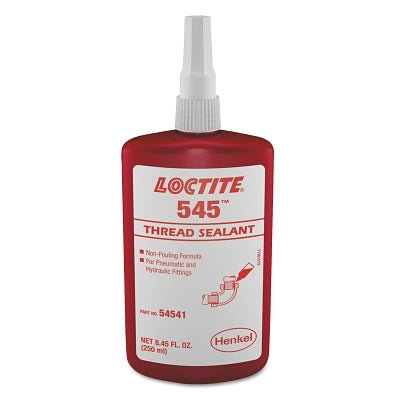 545 Thread Sealant, Hydraulic/Pneumatic Fitting, 250 mL Bottle, Purple