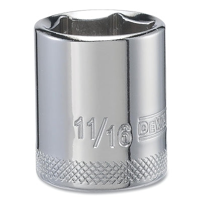 Socket, 3/8 in Drive, 11/16 in Opening, 6-point, Standard
