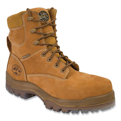 45 Series Composite Toe Safety Boots, Size 12, 7 in H, Leather, Rubber, Wheat