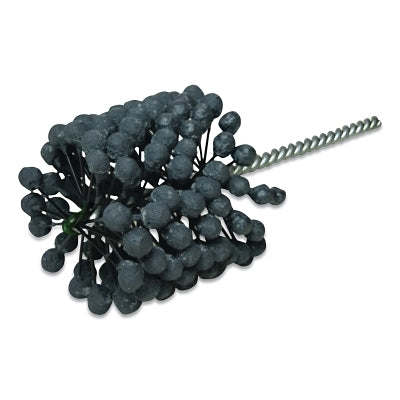 CrossFlex Bore Brush, Abrasive Globules, 2 in Dia, 7.875 in L, 0.252 in Stem Dia, 180 Grit