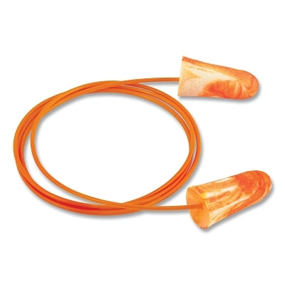 Softies Foam Earplugs, Foam, Orange, Corded