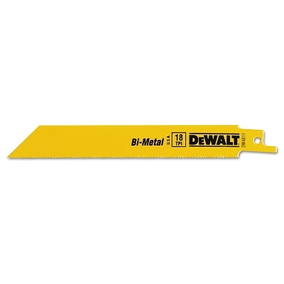 Metal Cutting Reciprocating Saw Blade, 6 in L x 3/4 in W, 18 TPI