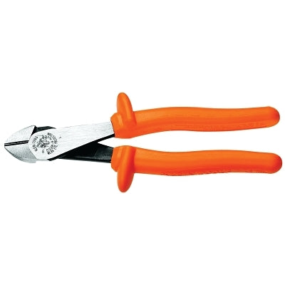 Insulated High-Leverage Diagonal Cutter Pliers, 8 in, Bevel