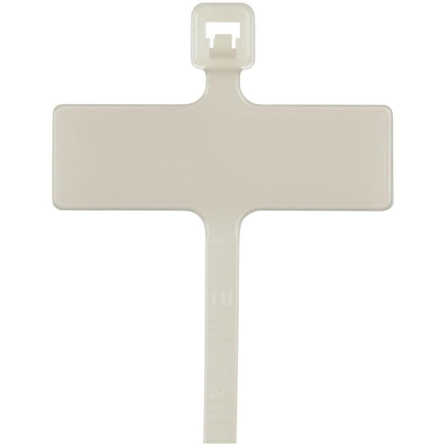 Pan-Ty PLM2M-C Write-On Cable Tie, PA6.6, 8"L, 18lb, PK100