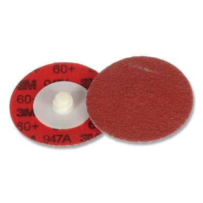 3M 051141-54248 Cubitron II Roloc Durable Edge Disc 947A, 2 in dia, TR, R200P, 60+, 25000 RPM, Precision-Shaped Ceramic