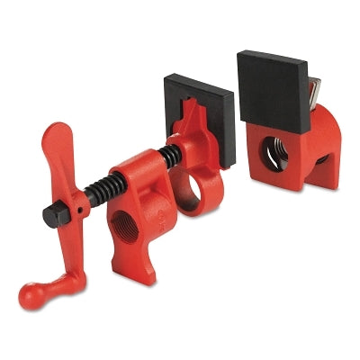 Pipe Clamp, Lever Handle, 1-3/4 in Throat Depth, 3/4 in Opening, 2 in Jaw Width