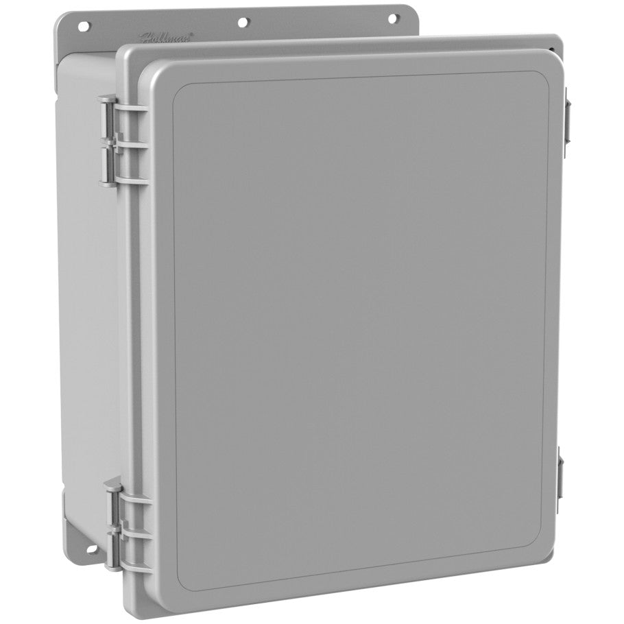 POLYPRO Polyester Enclosure, Type 4X, Quick Release Solid Cover, 12.08 H x 10.09 W x 6.38 in. D