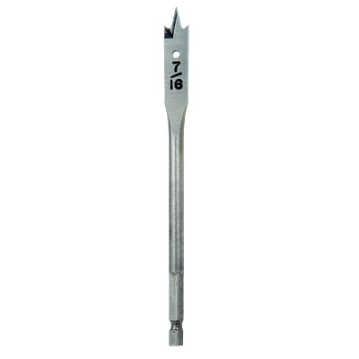 Standard Length Flat Bits, 7/16 in Dia.
