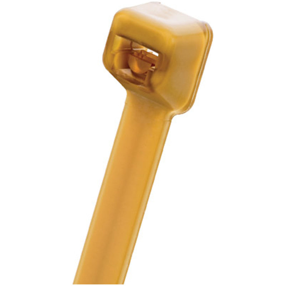 Pan-Ty PLT2S-M71 Cable Tie, Brown, PEEK, Radiation, High Heat, 7.4"L, 150lb