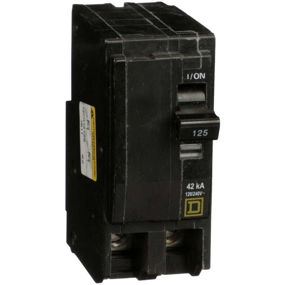Circuit Breakers, 125 A, 120/240 V, 2-Pole, Plug-In Mount, 42 kA