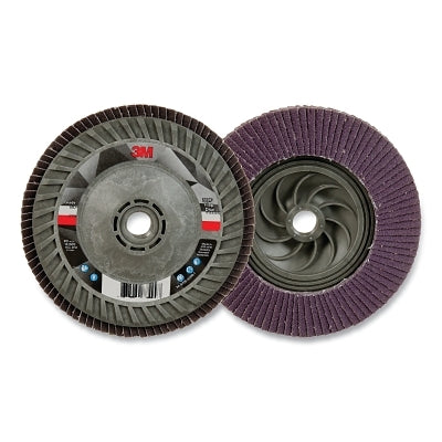 3M 638060-88499 Flap Disc 769F, 5 in dia, 80+ Grit, 5/8 in-11 arbor, 12000 RPM