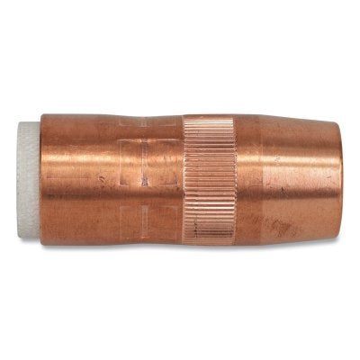 Centerfire Style MIG Gun Nozzle, 3/4 in Bore, 1/8 in Recess, Copper