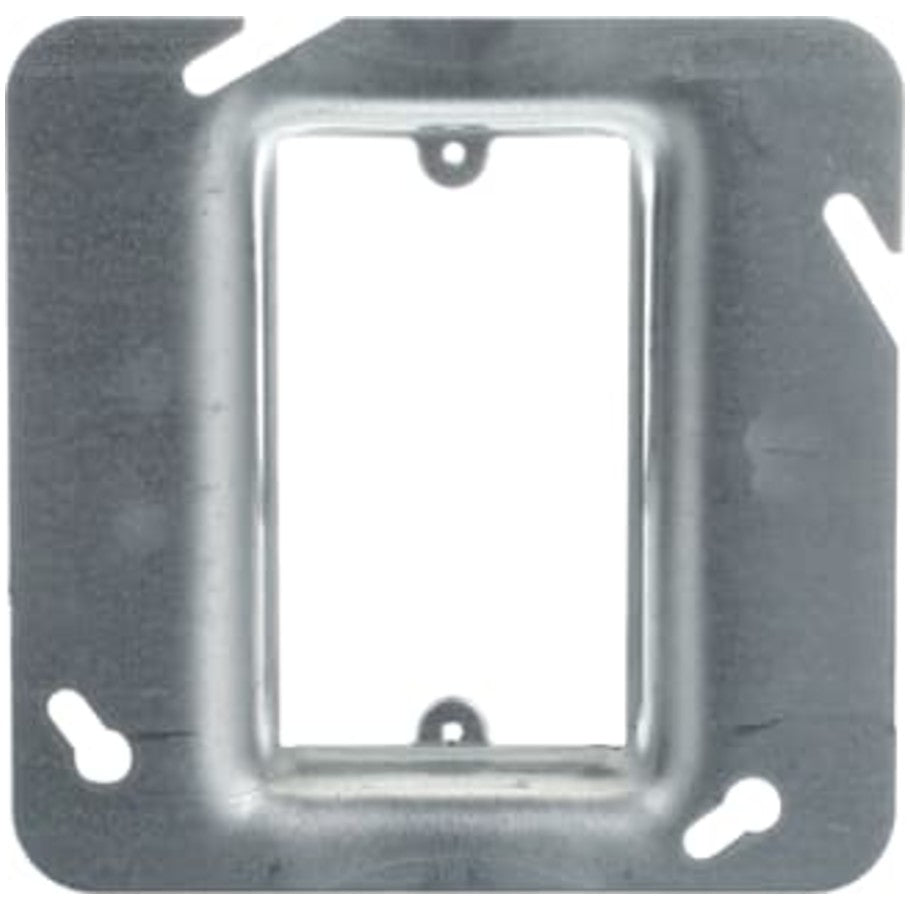 Steel City 4-11/16 in. Square Device Cover, Steel, 1-Device, 5/8 in. Raised
