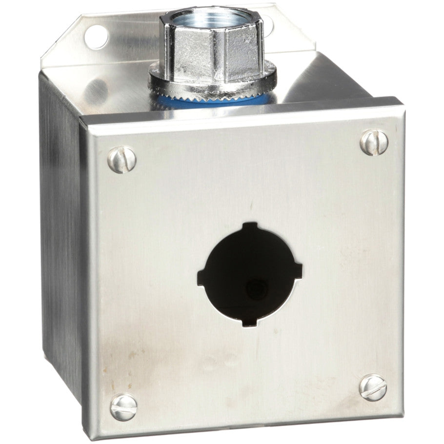 30mm Control Station Enclosure, Stainless Steel, 1-Hole