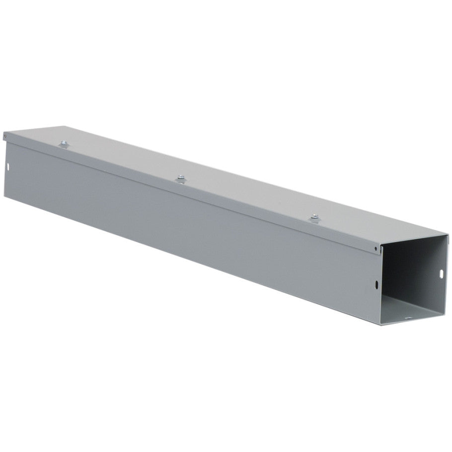 Steel NEMA 1 Hinge-Cover Wireway With ANSI 49 Gray Finish