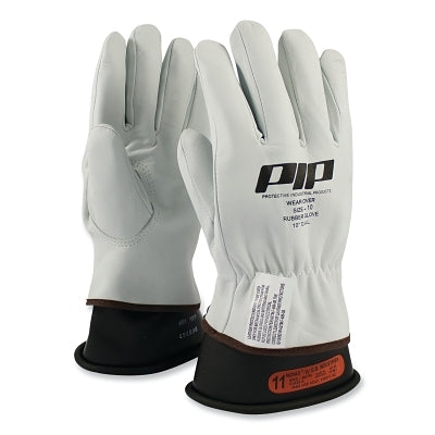 Drivers Style Leather Protector Gloves, Size 9, Top Grain Goatskin, Natural