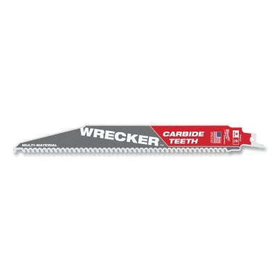 WRECKER Carbide SAWZALL Blade, 9 in x 1 in, 6 TPI, 1 Pack